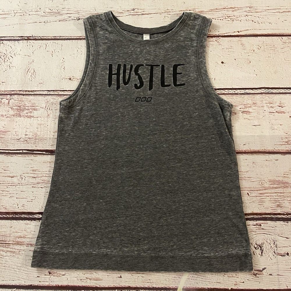 Lorna Jane Women's Size Small Gray Tank Top‎ Shirt Hustle Activewear Yoga
